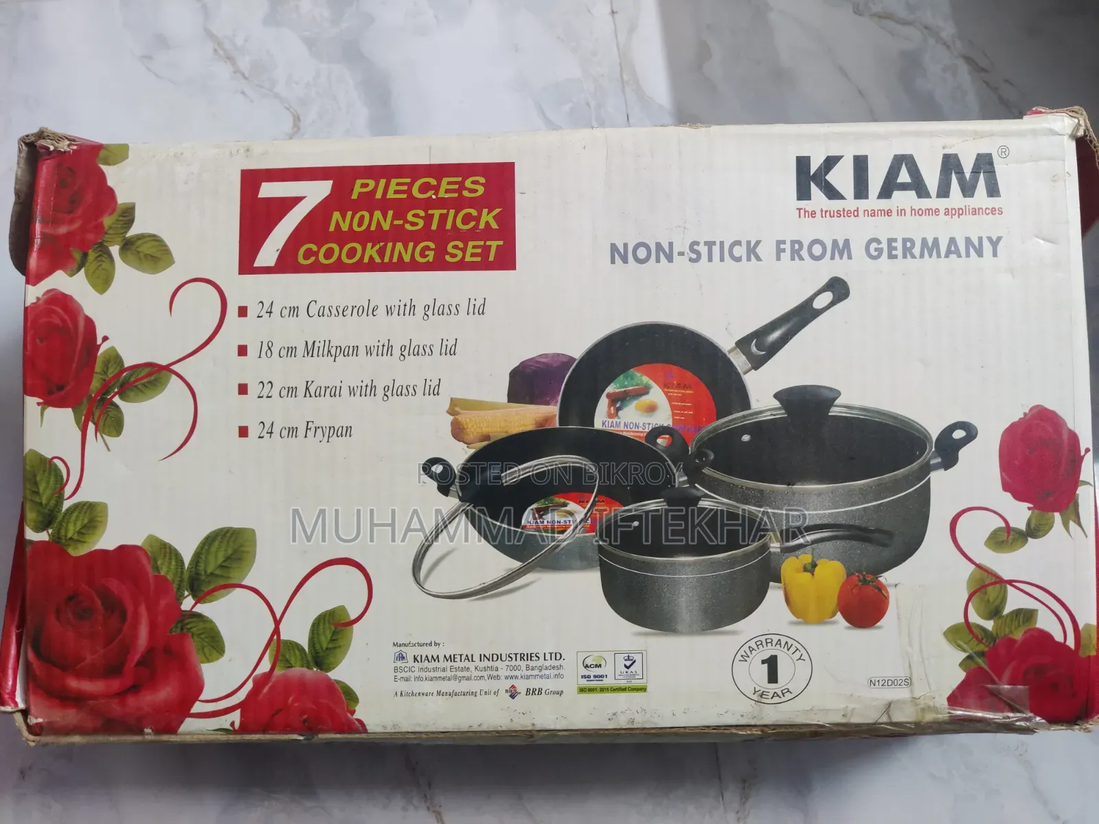 KIAM 7 PCS Non-Stick Cooking Set