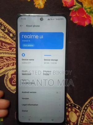 Realme C71 128 GB Gray