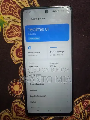 Realme C71 128 GB Gray