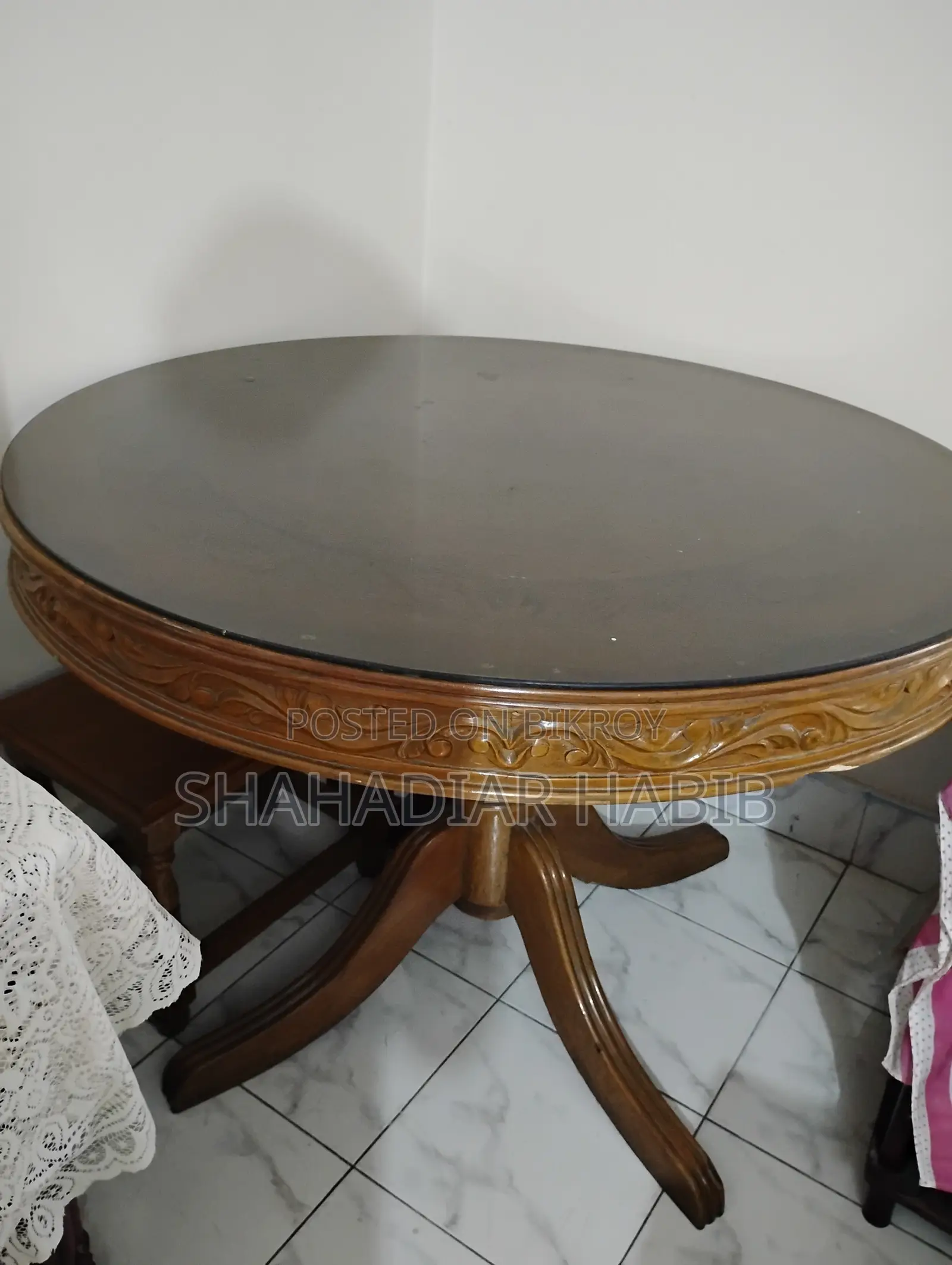 ডাইনিং টেবিল (৬ সিট) সেগুন কাঠ