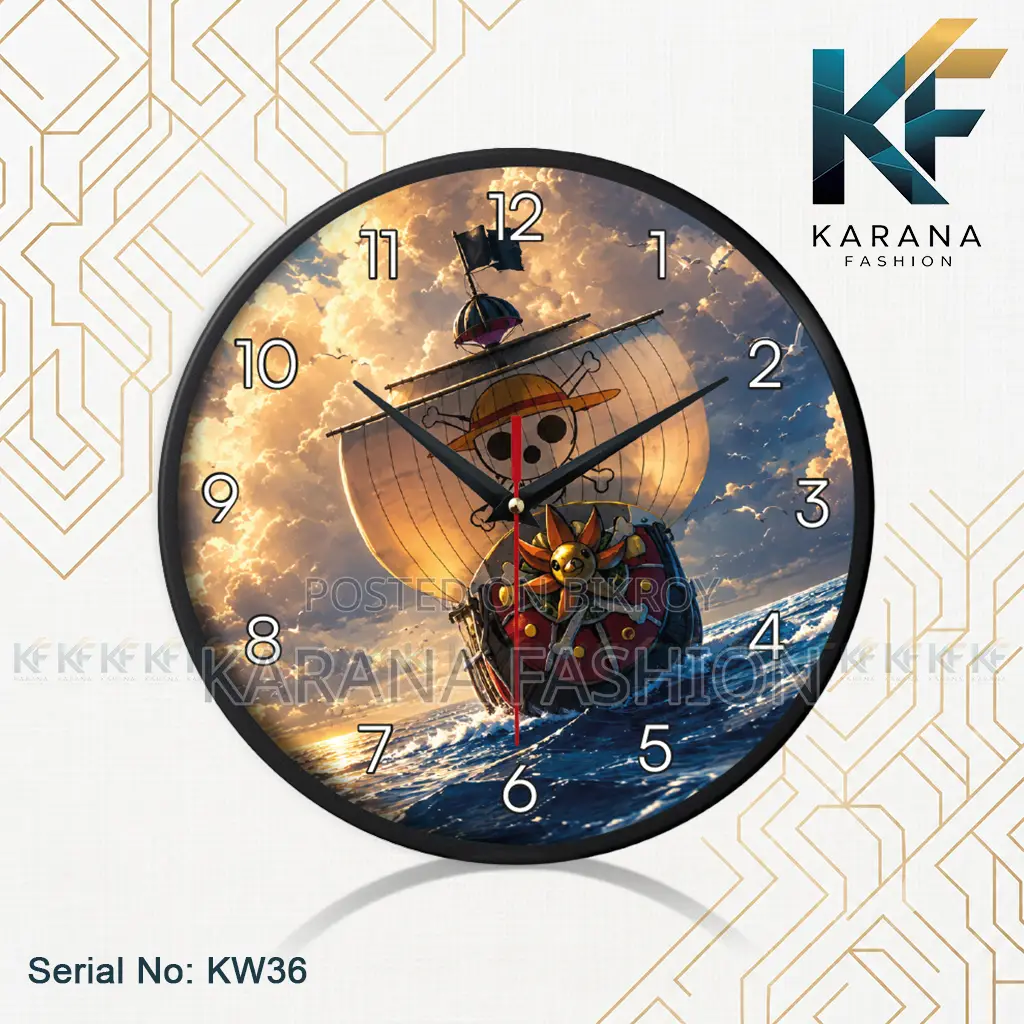 Karana Fashion (KW-36) 12-Inch One Piece Anime Wall Clock