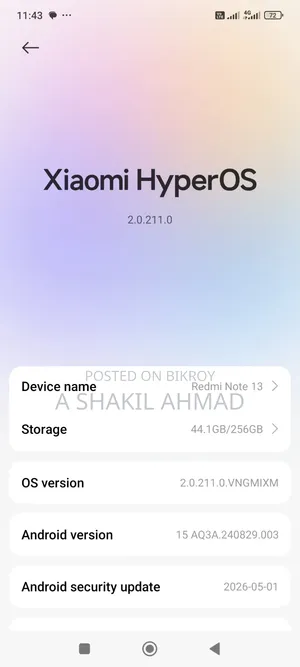 Xiaomi Redmi Note 13 256 GB Black