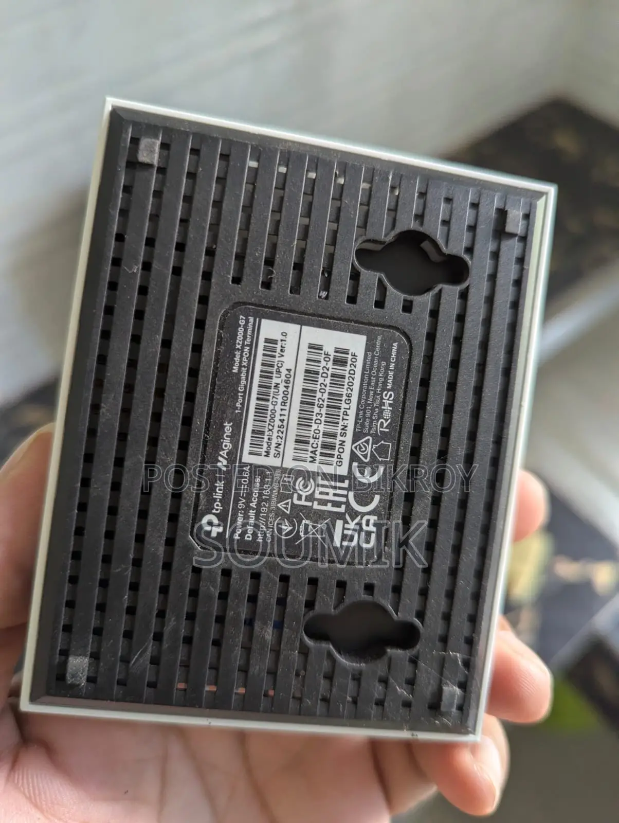 TP-Link XZ000-G7 1 Port Gigabit XPON Terminal