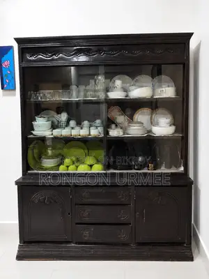 শোকেস- সেগুন কাঠ