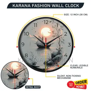 KARANA FASHION 12-Inch (KW-45) Scenic Art Wall Clock