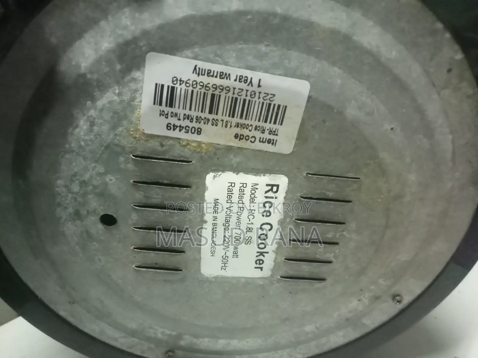 Rice Cooker for Sale