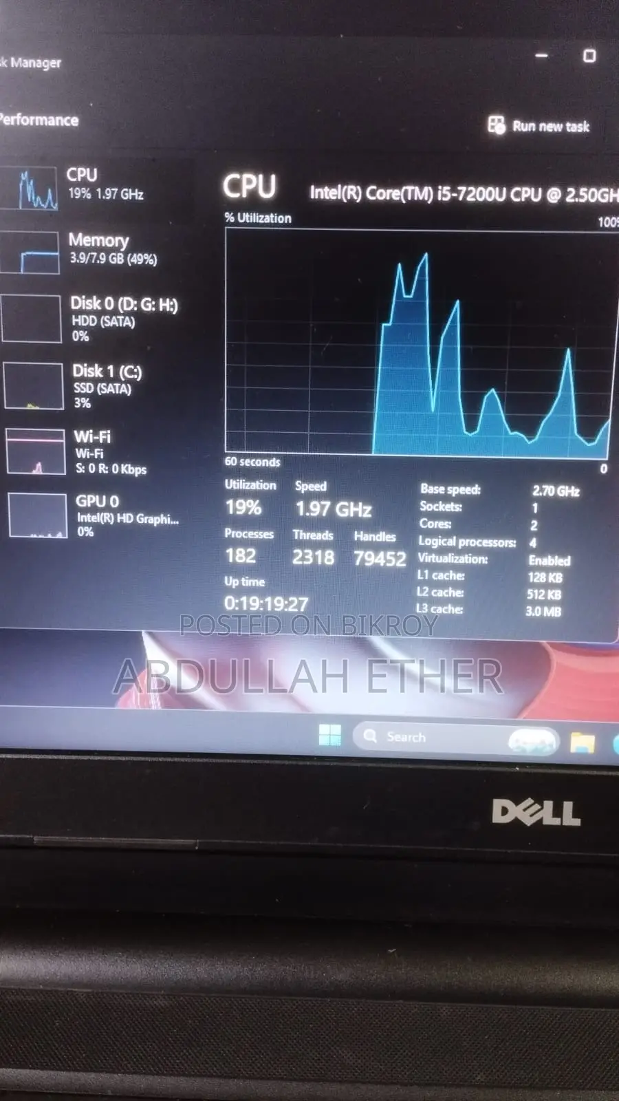 Laptop Dell Inspiron 14 8GB Intel Core I5 HDD+SSD 1TB