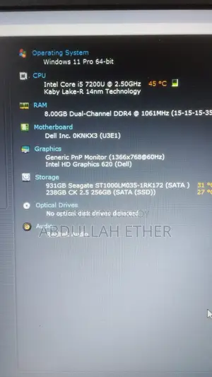 Laptop Dell Inspiron 14 8GB Intel Core I5 HDD+SSD 1TB