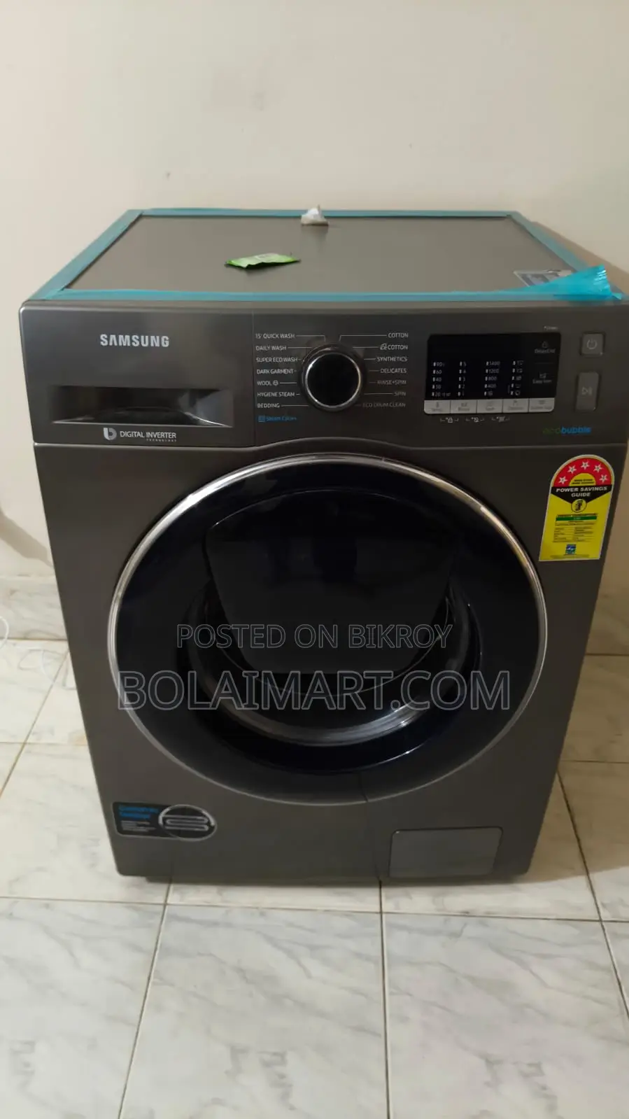 Samsung WW91K54E0UX/TL 9kg Smart Washing Machine