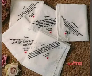 Handkerchief Collection. Name / Message. Starting from 40 Taka
