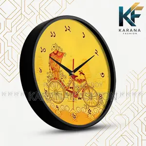 Karana Fashion (KW09) 12-Inch Rickshaw Art Wall Clock