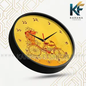 Karana Fashion (KW09) 12-Inch Rickshaw Art Wall Clock