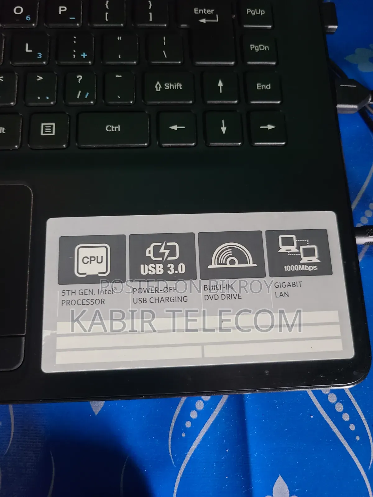 Laptop Acer AcerNote 4GB Intel Core I3 SSD 128GB
