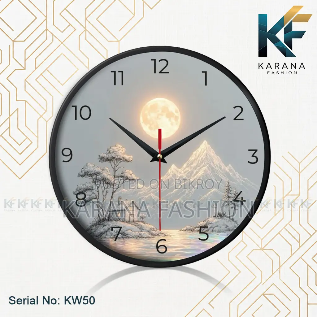 Karana Fashion (KW-50) Premium 12-Inch Decorative Wall Clock