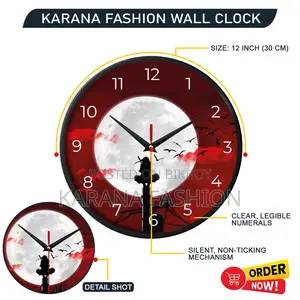 Karana Fashion (KW-51) Premium 12-Inch Anime Inspired Wall Clock