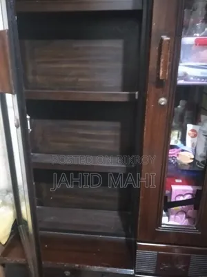 Used Malaysian Board Dressing Table. Big Mirror +1glass Door