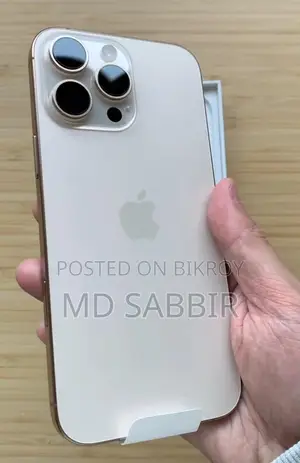 অ্যাপল আইফোন ১৬ প্রো ম্যাক্স ২৫৬ জিবি হোয়াইট