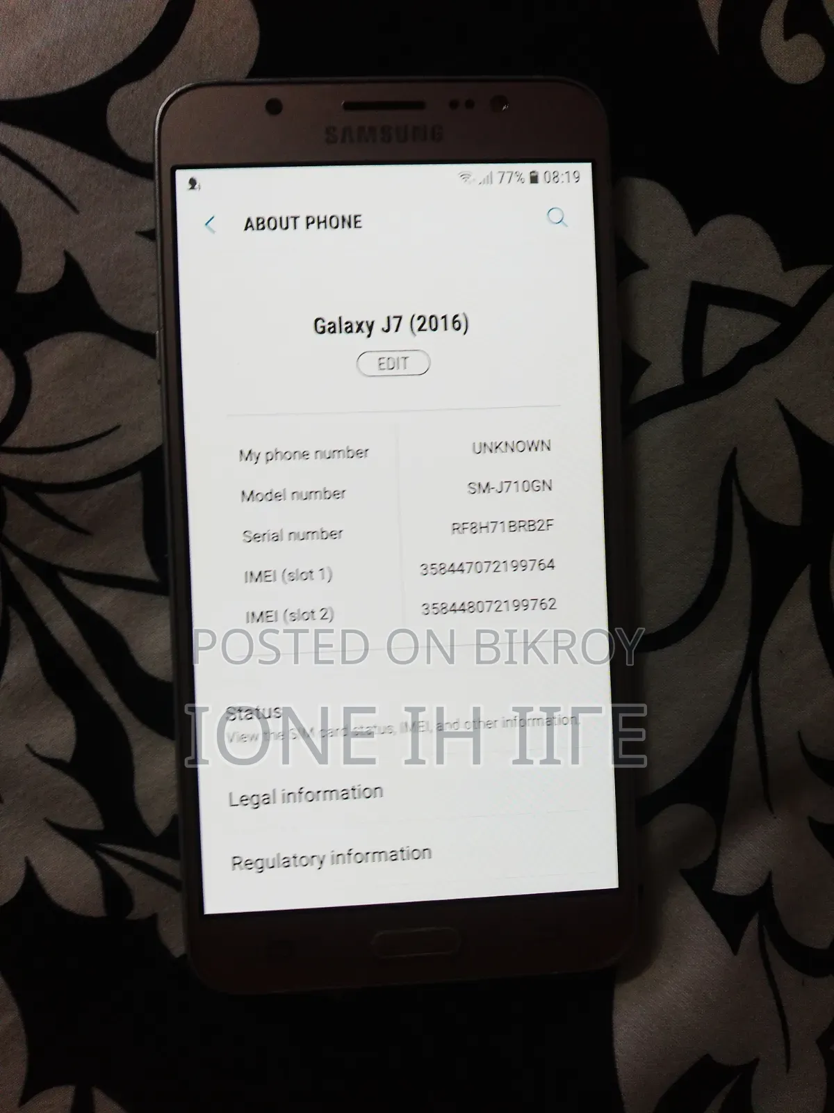 Samsung Galaxy J7 16 GB Silver