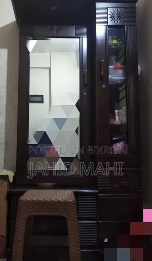 Used Malaysian Board Dressing Table. Big Mirror +1glass Door