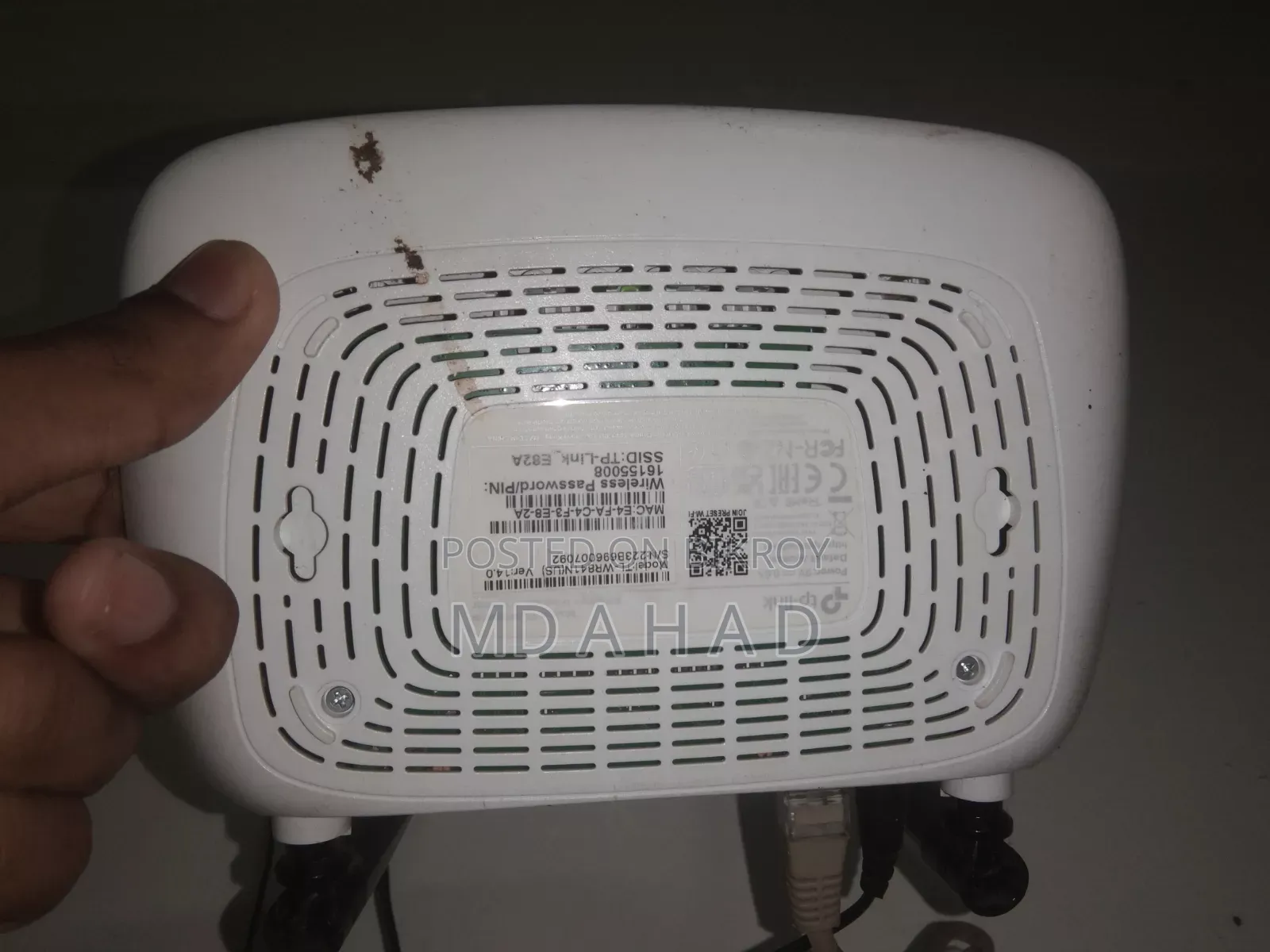 Second Hand "Tp Link Router", condition is almost new.