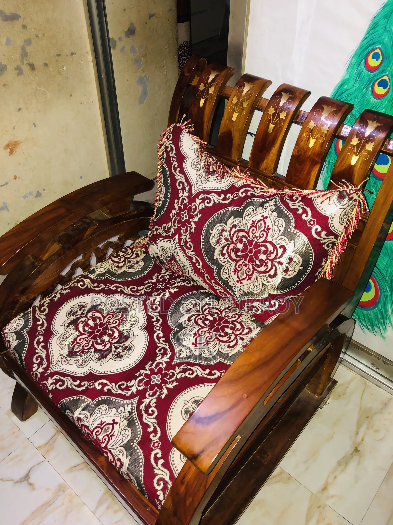 ৫ সেটের সেগুন কাঠের সোফা ব্যবহৃত ৩মাস Used মূল্য৬৫০০০