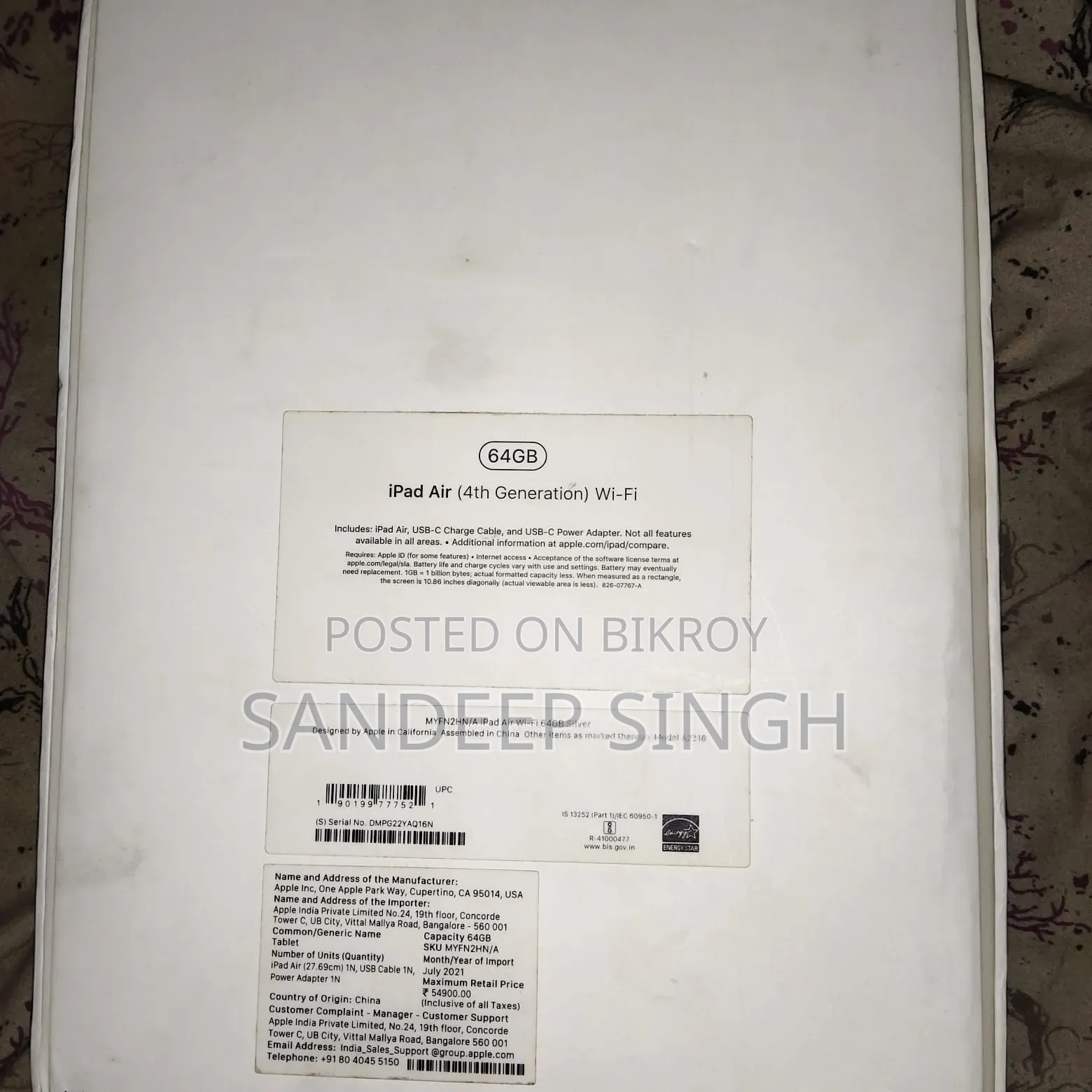 Apple iPad Air (2022) 64 GB Silver