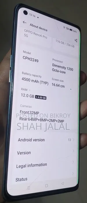 Oppo Reno6 Pro+ 5G 256 GB Blue