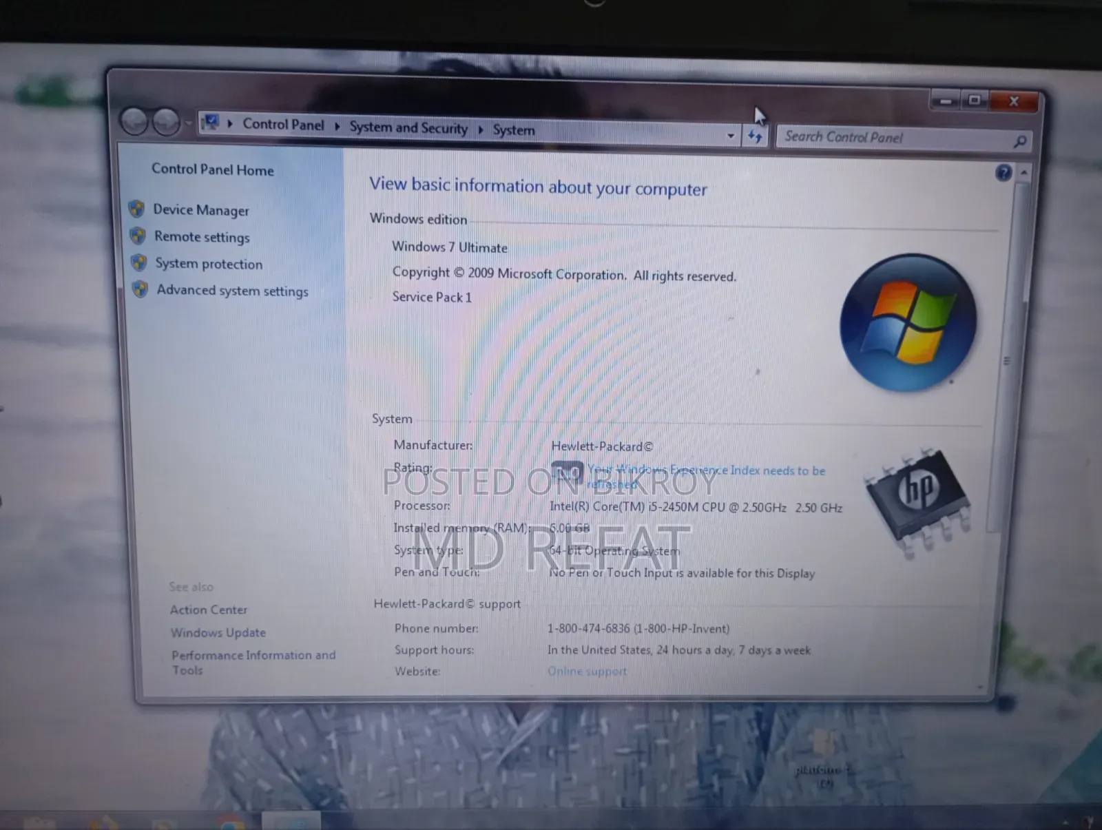 Laptop HP Pavilion G6 6GB Intel Core i5 HDD 1TB