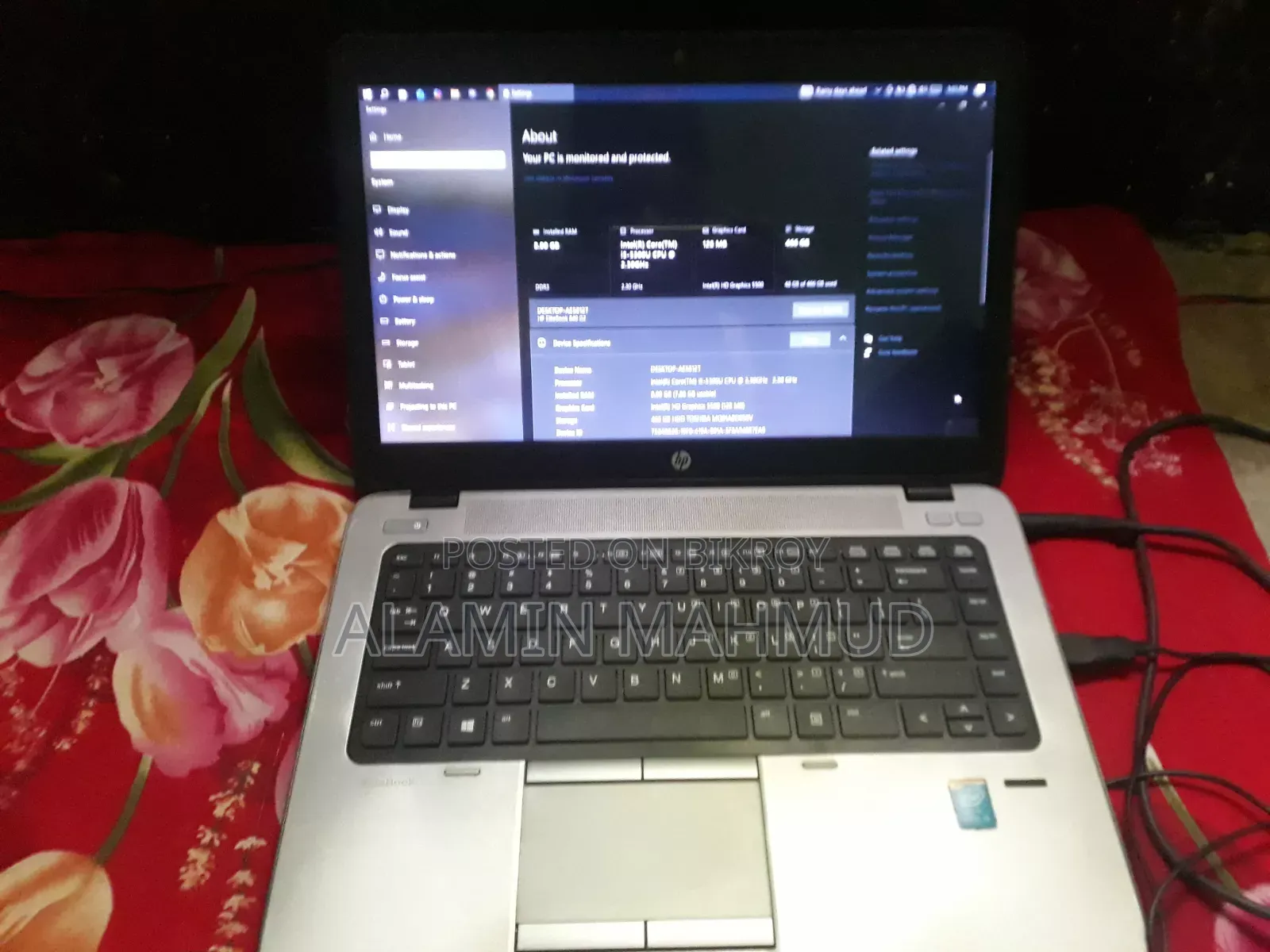 Laptop HP EliteBook 840 G3 8GB Intel Core I5 HDD 640GB