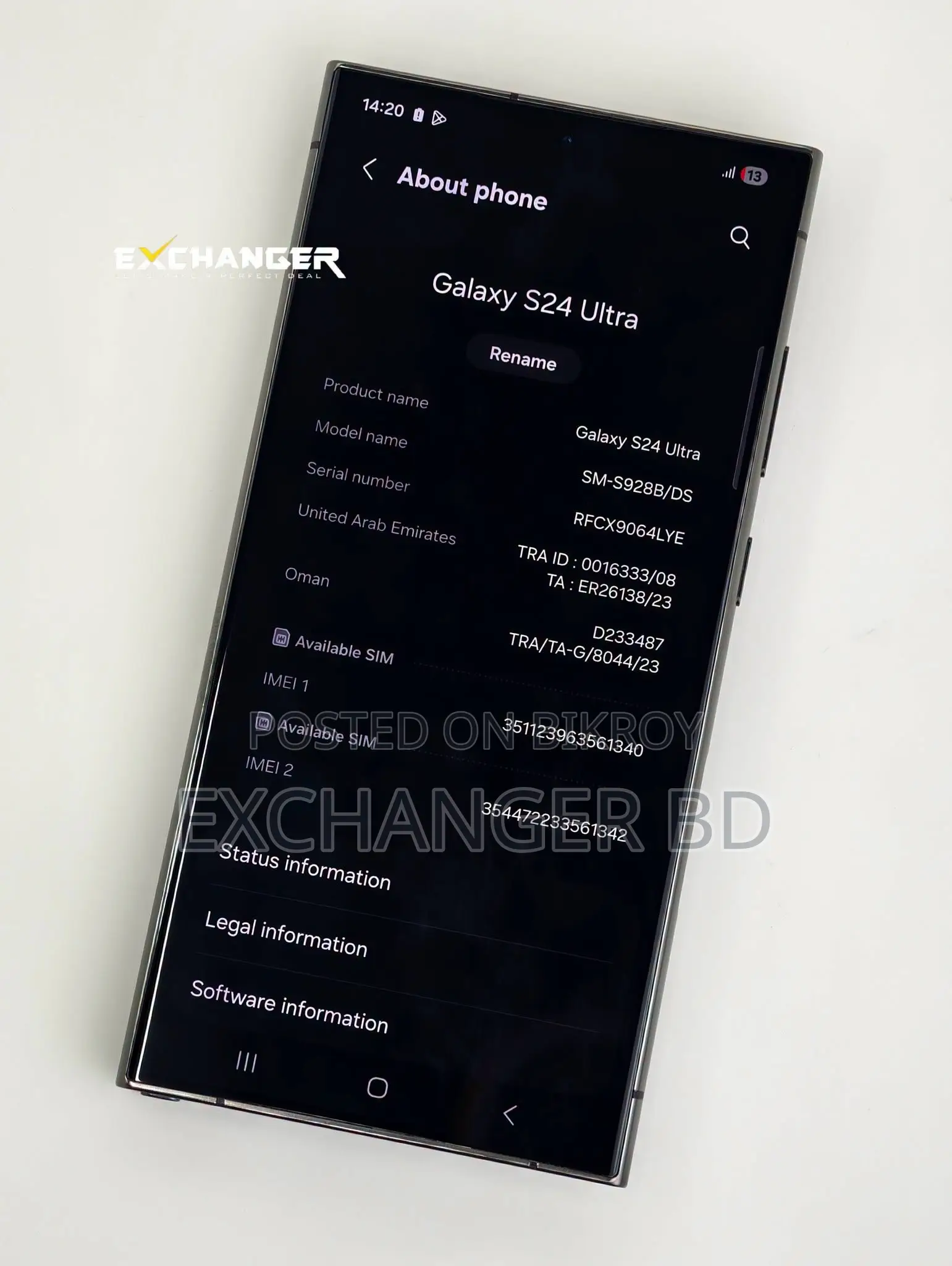 Samsung Galaxy S24 Ultra 256 GB Black