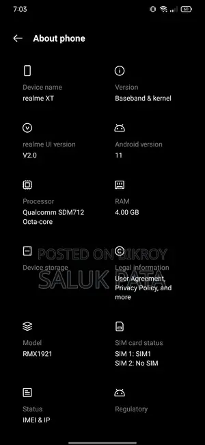 Realme XT 64 GB Green