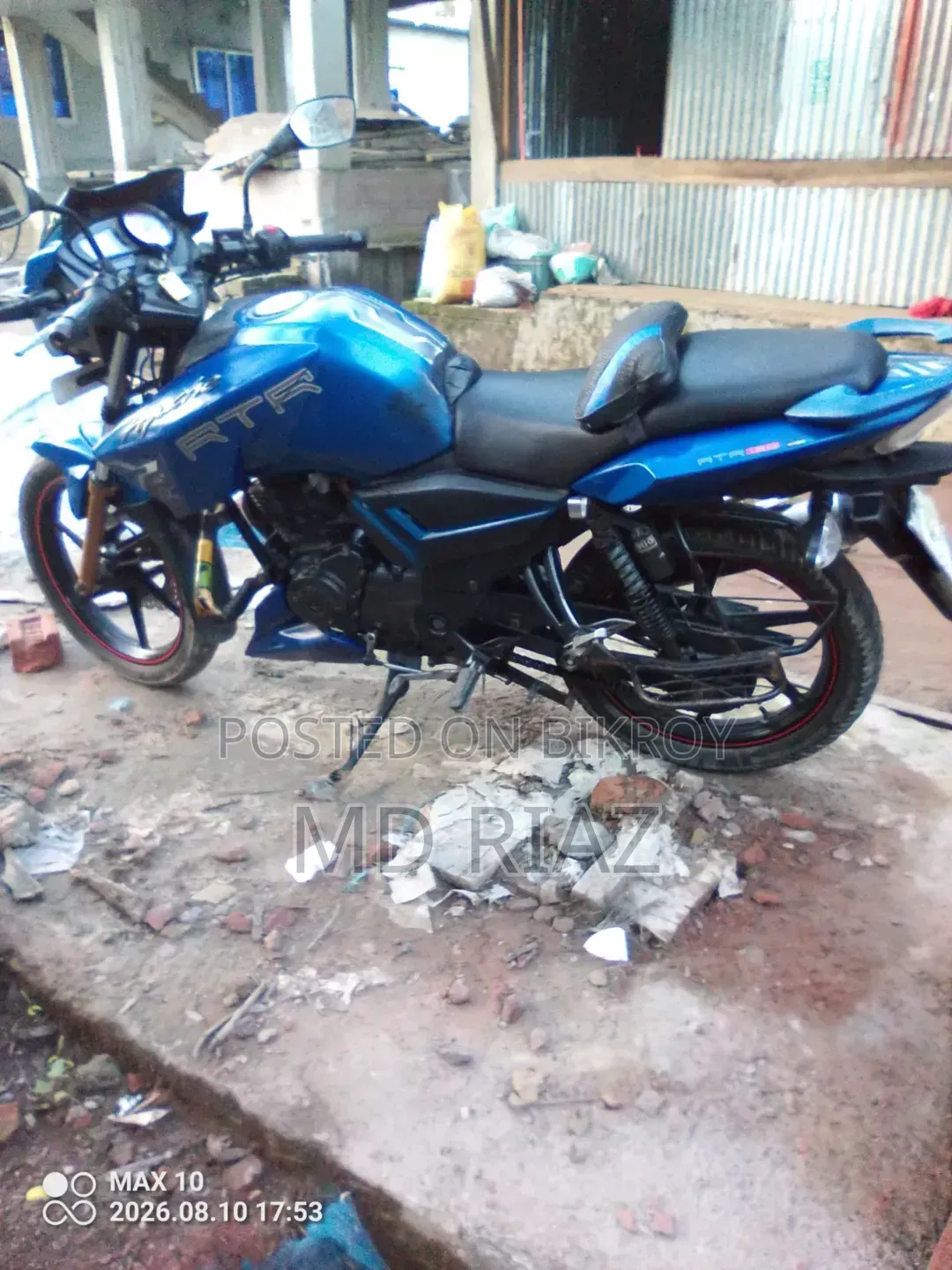 টিভিএস আপাচে আরটিআর ১৬০ টুভি ২০১৭ গ্রিন