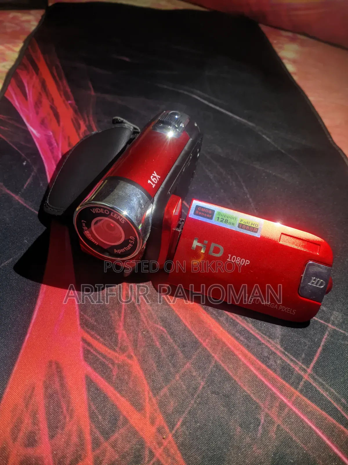 HD Digital Video Camera Recorder | 1080P | 16MP | 16X Zoom | 2.4" LCD