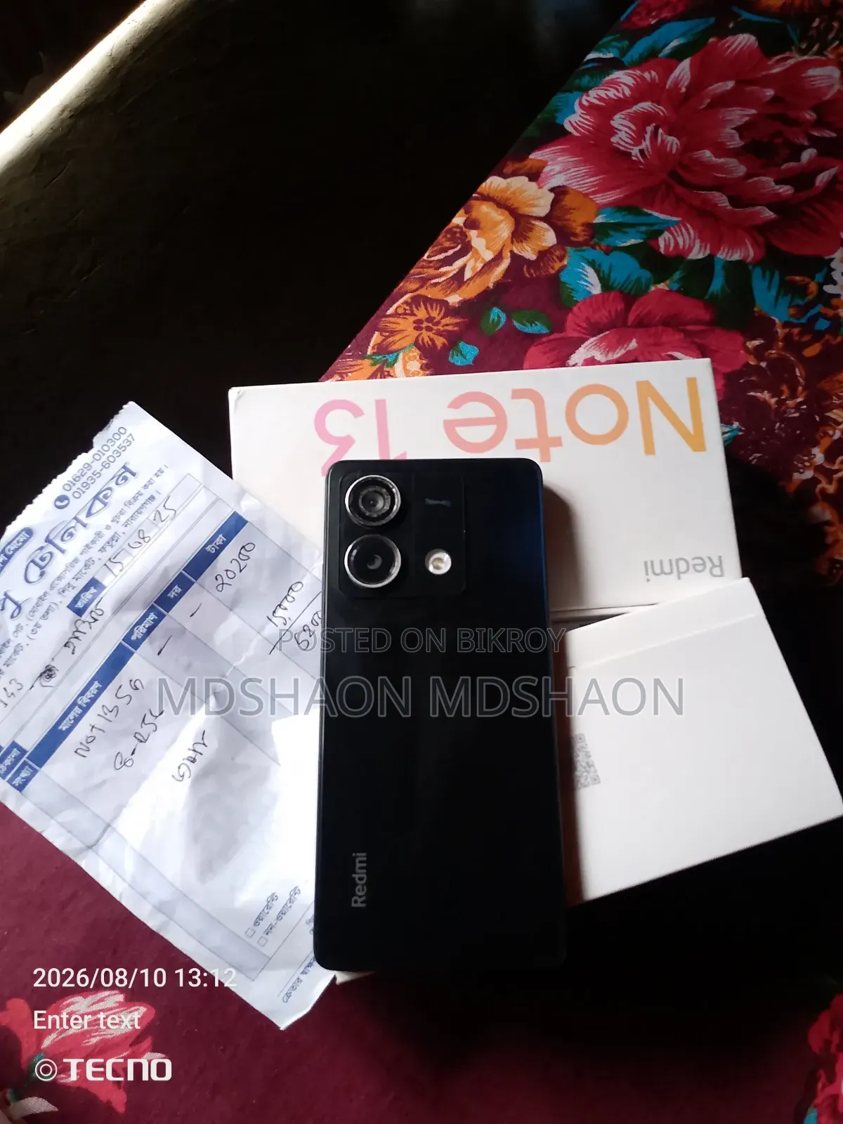 Xiaomi Redmi Note 13 256 GB Black