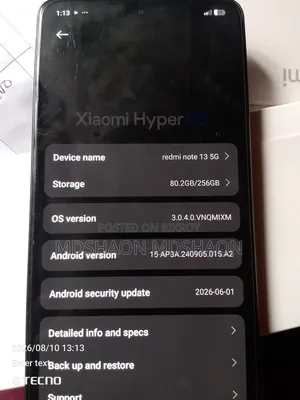 Xiaomi Redmi Note 13 256 GB Black