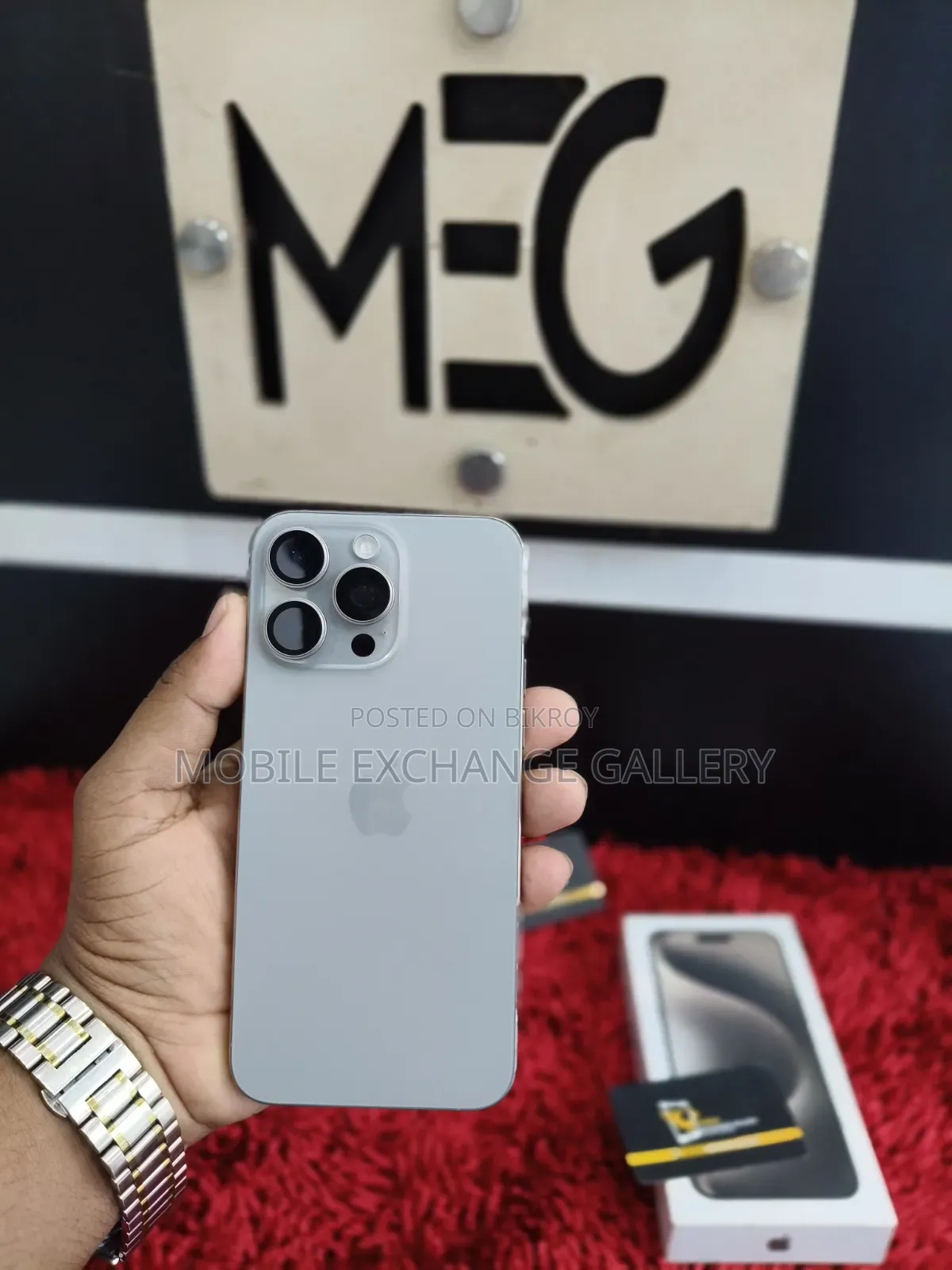 অ্যাসল আইফোন ১৫ প্রো ম্যাক্স ২৫৬ জিবি সিলভার