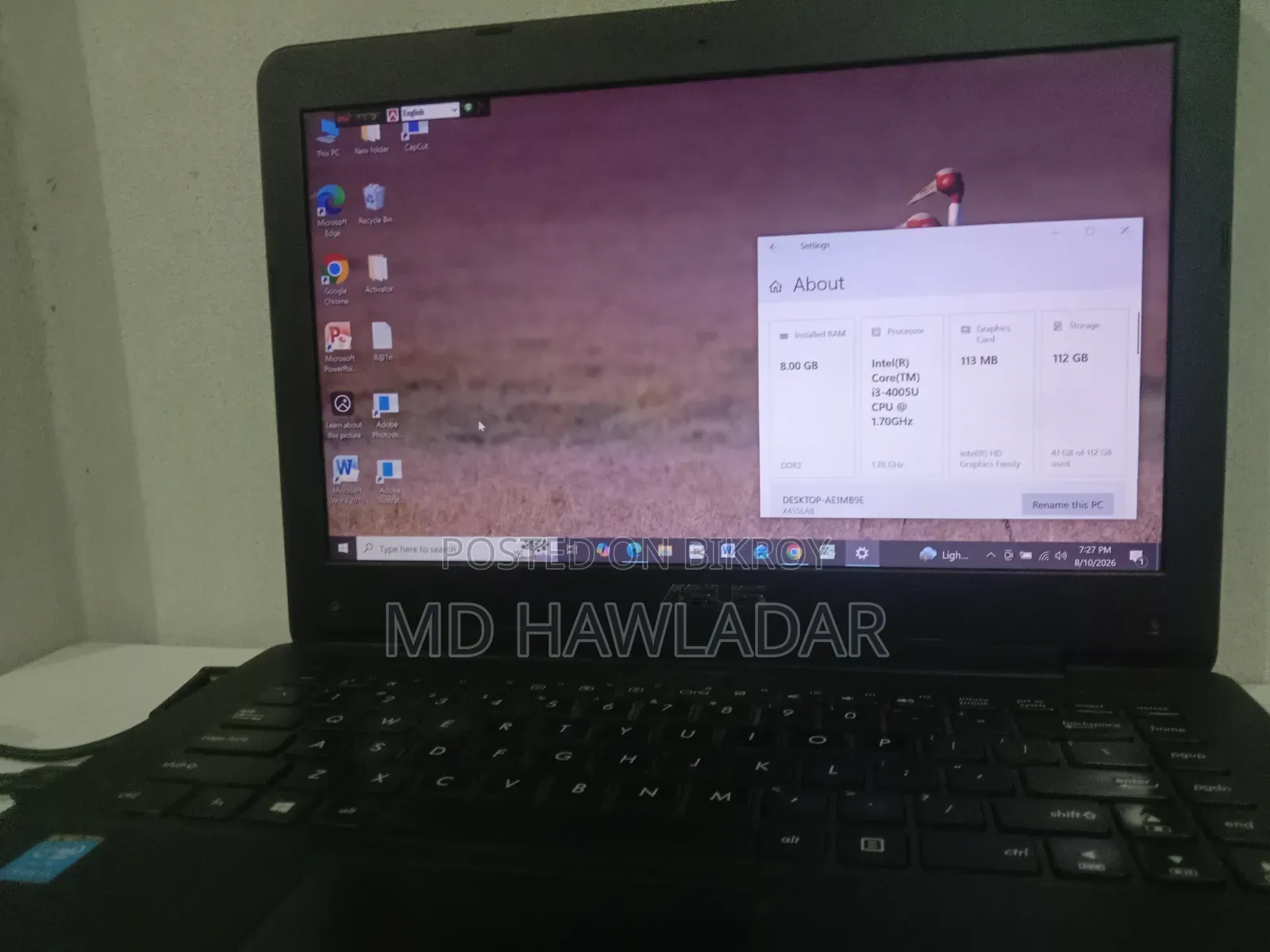 Laptop ASUS Chromebook C200 8GB Intel Core I3 SSD 128GB