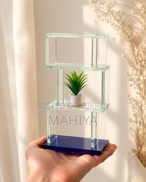 Premium Miniature Acrylic Bookshelf Decor Piece