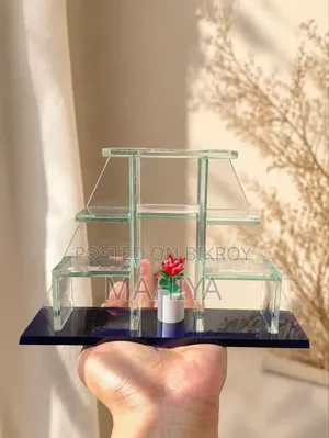Premium Miniature Acrylic Bookshelf Decor Piece