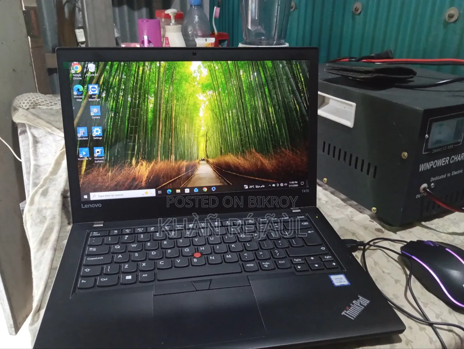 Laptop Lenovo ThinkPad T470 8GB Intel Core I5 SSD 256GB