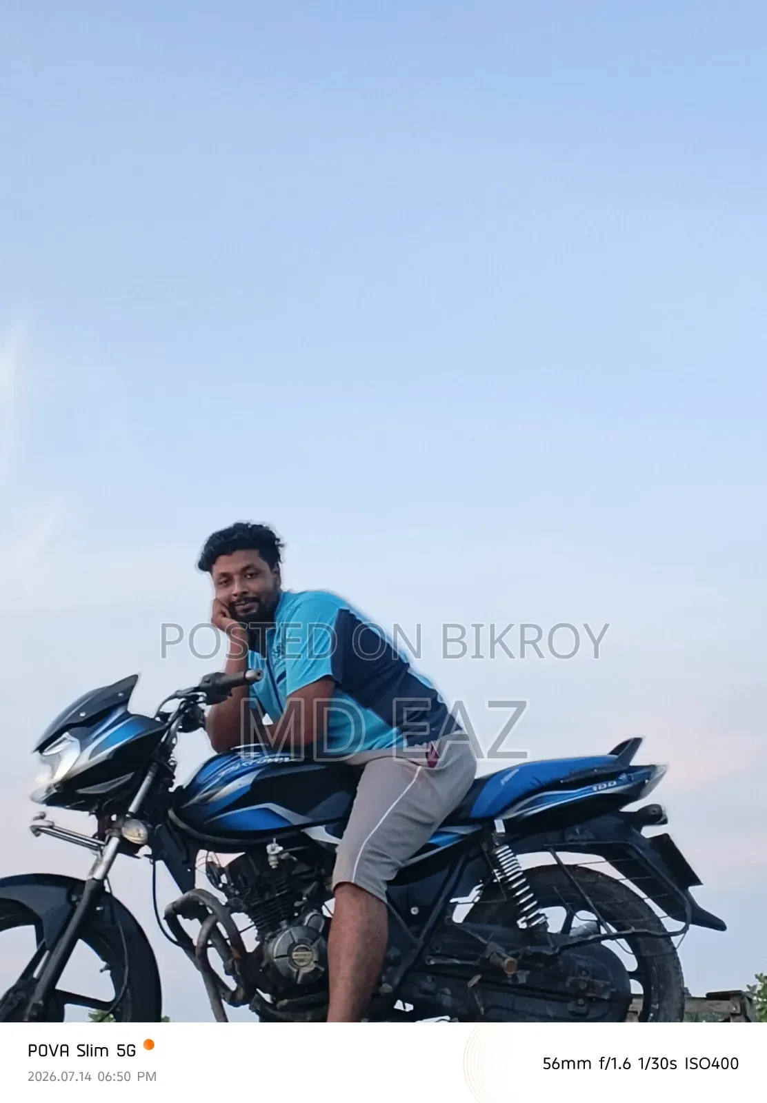 Bajaj Discover 100 2017 Blue