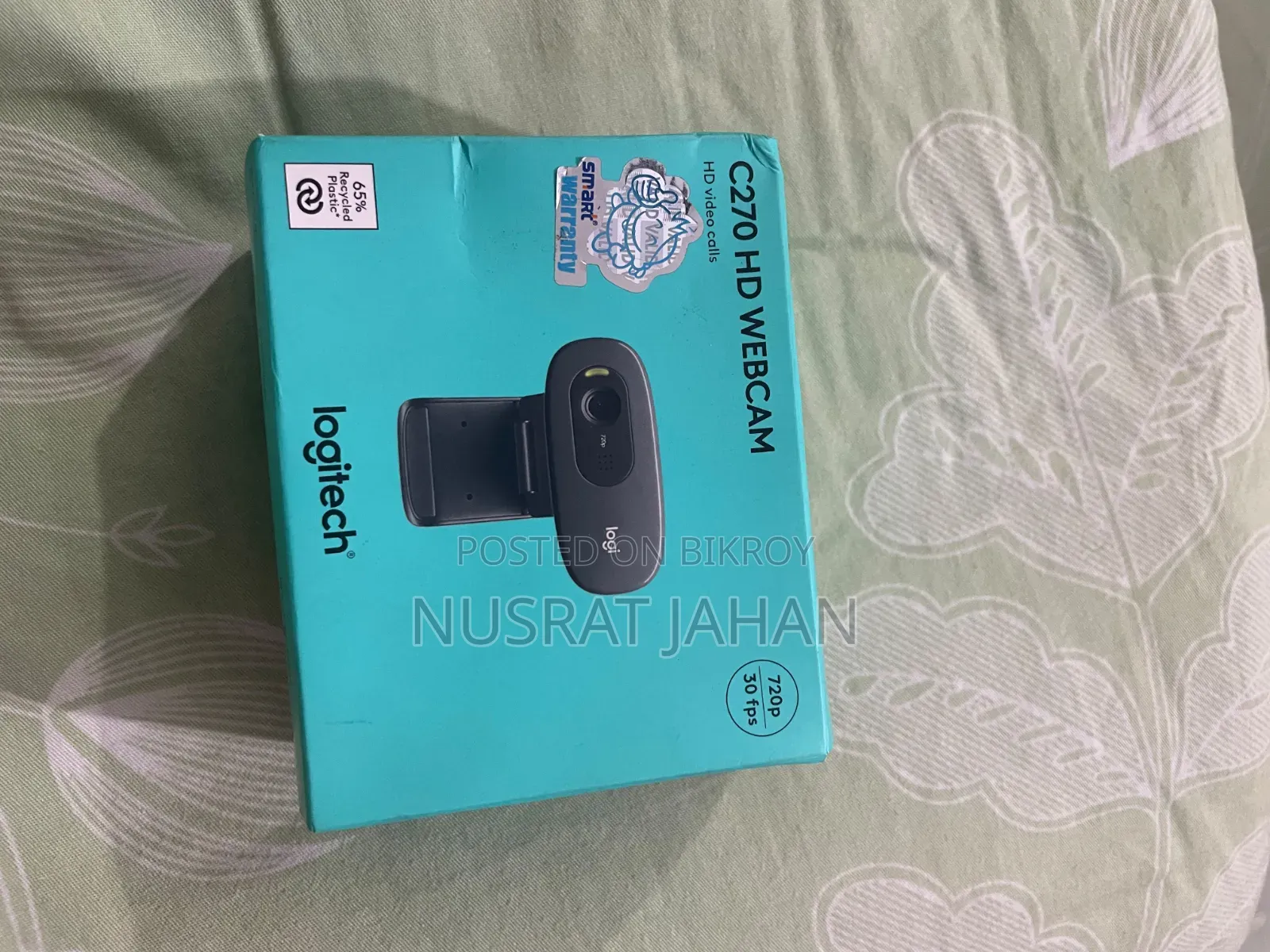 Logitech C270 HD Webcam - Almost New