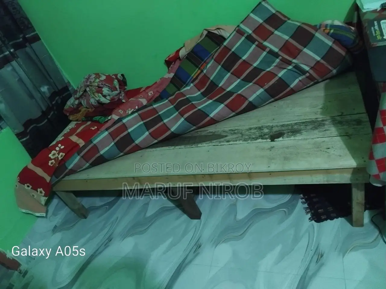 Used Single Wooden খাট – ভালো দামে বিক্রি হবে