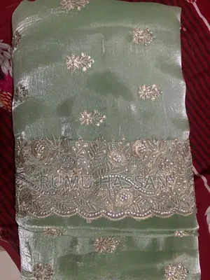 Light Green (Mint Color) Silk Saree.