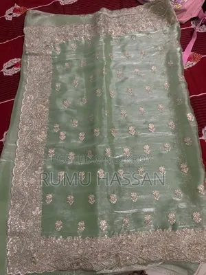 Light Green (Mint Color) Silk Saree.