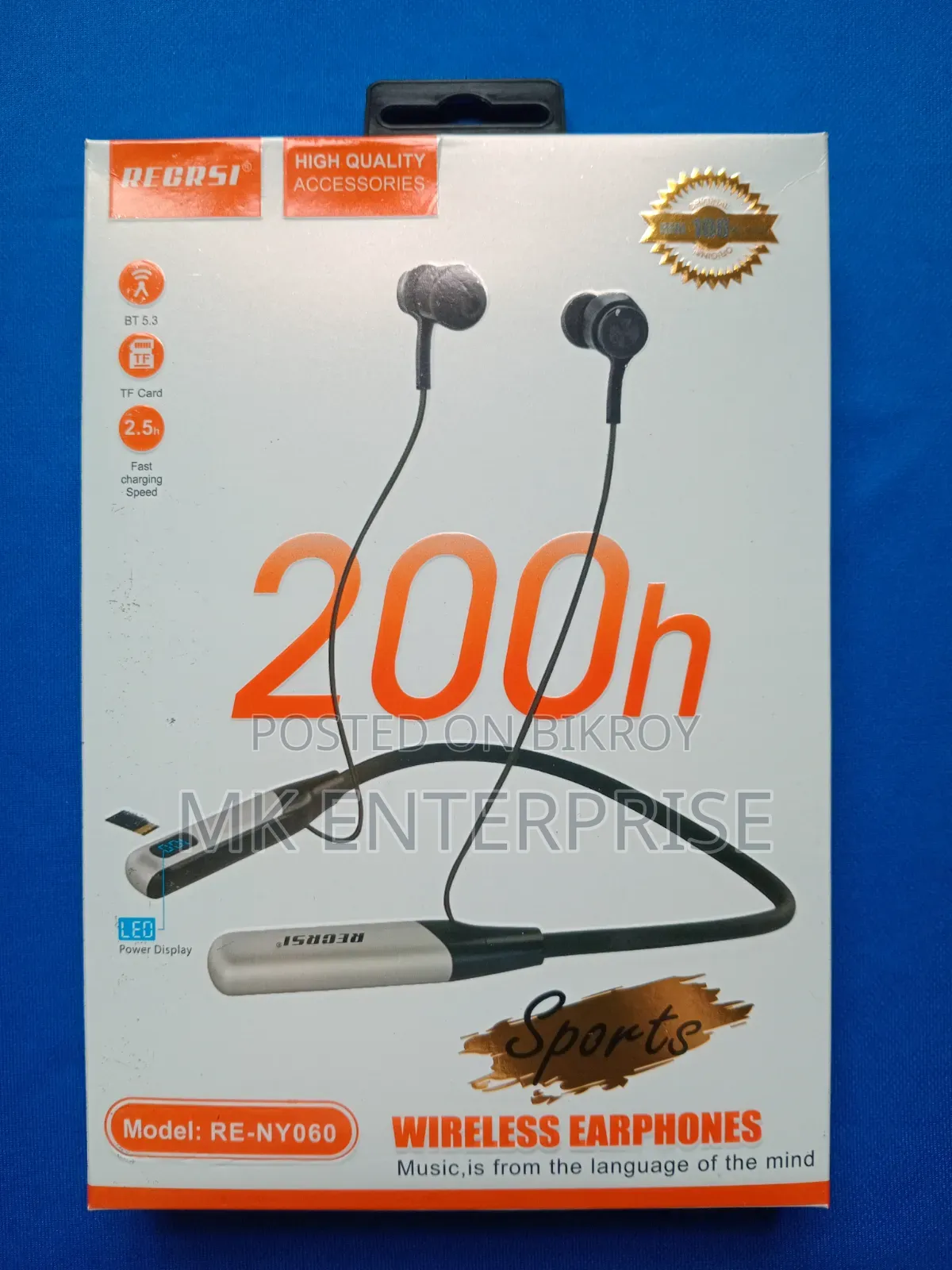 Recrsi 200h Neckband | 200 Hours Neckband | Bluetooth Headphone