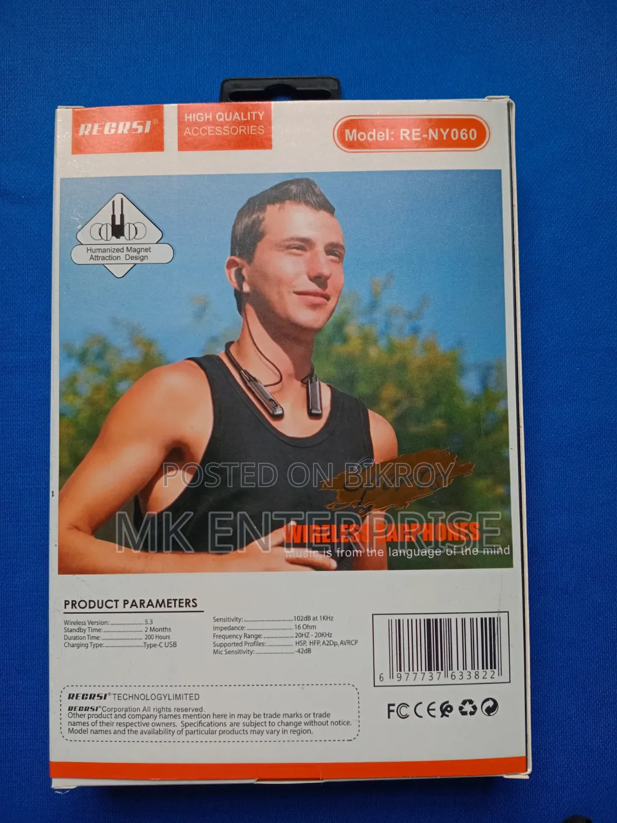 Recrsi 200h Neckband | 200 Hours Neckband | Bluetooth Headphone