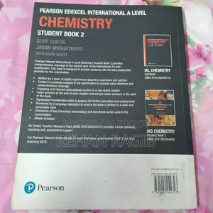 Pearson Edexcel Ial Chemistry Student Book 2