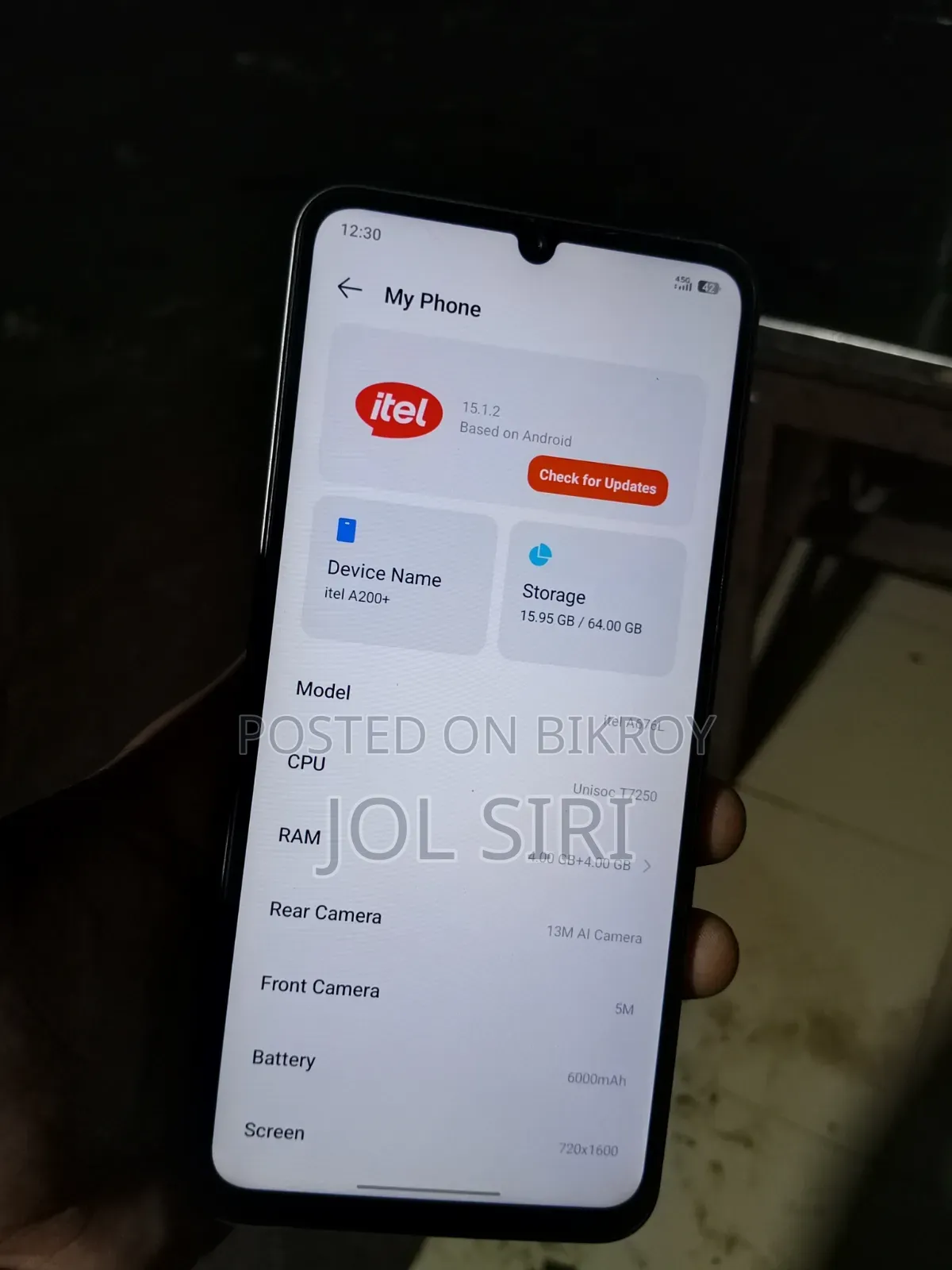 Itel A200+ 64 GB Gold