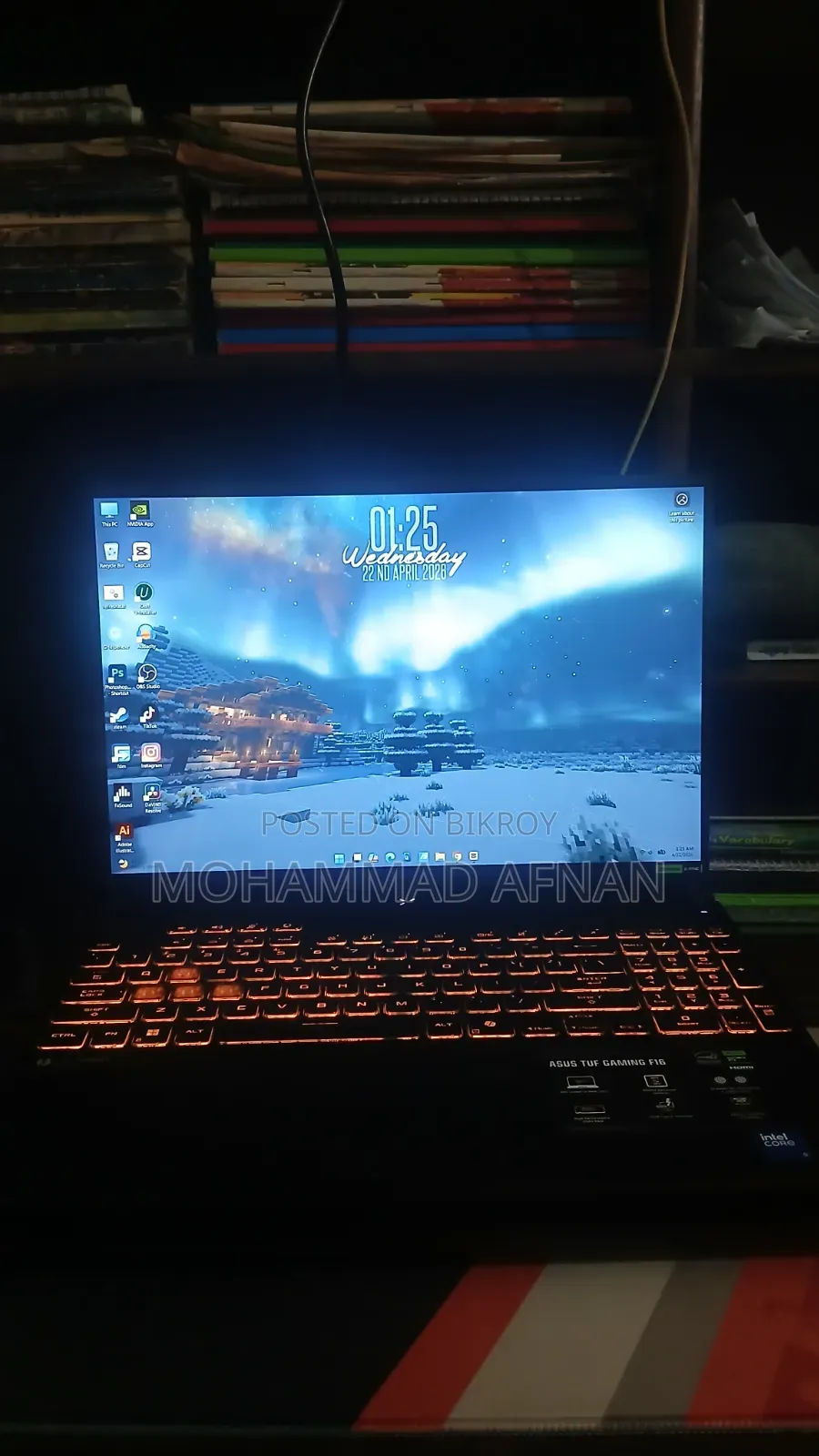 New Laptop Asus TUF Gaming F16 16GB Intel Core i5 SSD 60GB